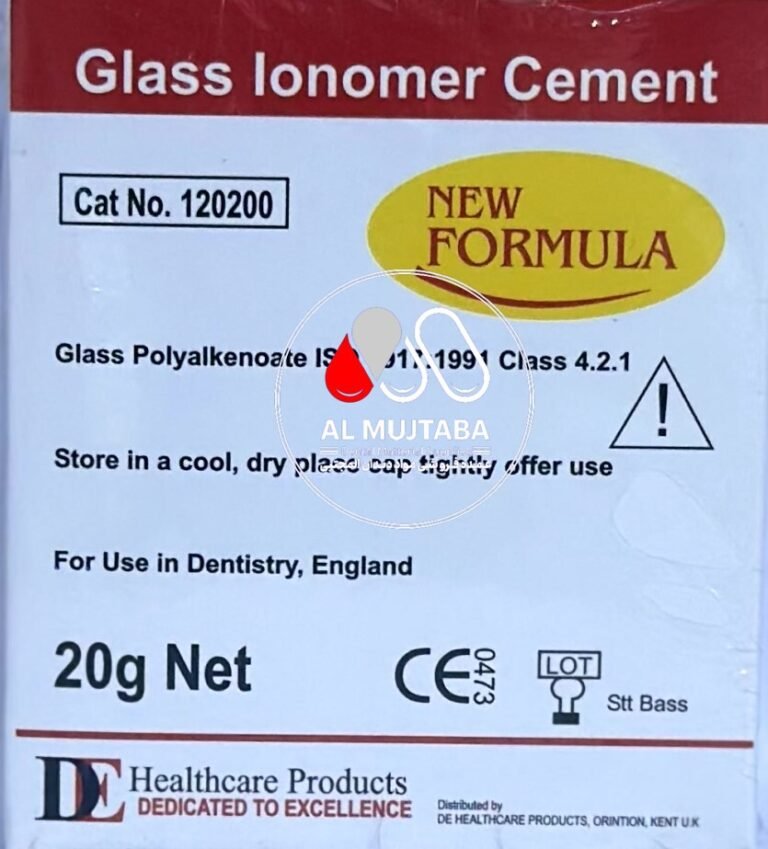 "Glass Ionomer Cement - New Formula for Dental Use by DE Healthcare Products"